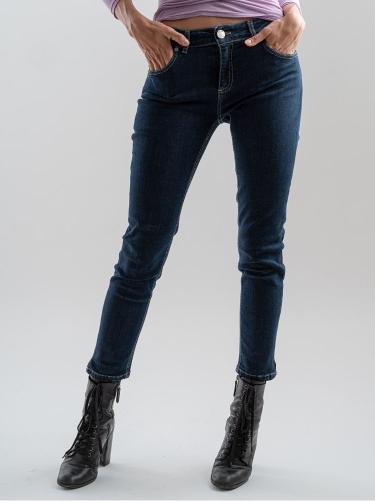 Skinny Jeans Blu Miinto Donna Abbigliamento Pantaloni e jeans Jeans Jeans skinny Taglia: XS Donna 