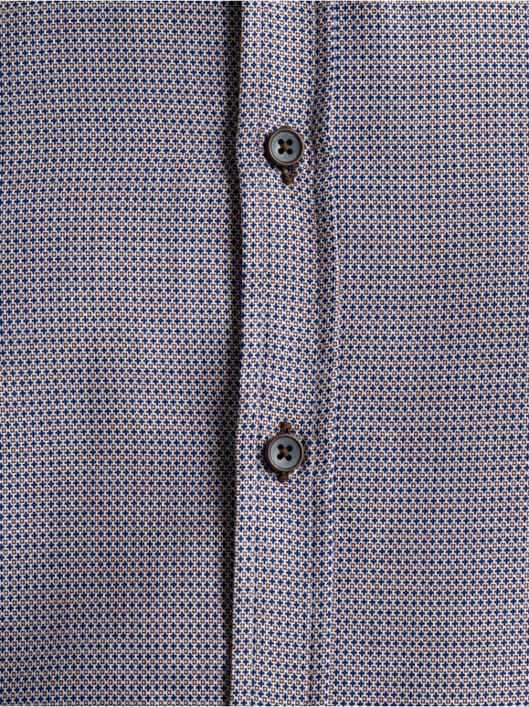 Camicia uomo in tessuto micro armaturato tricolor