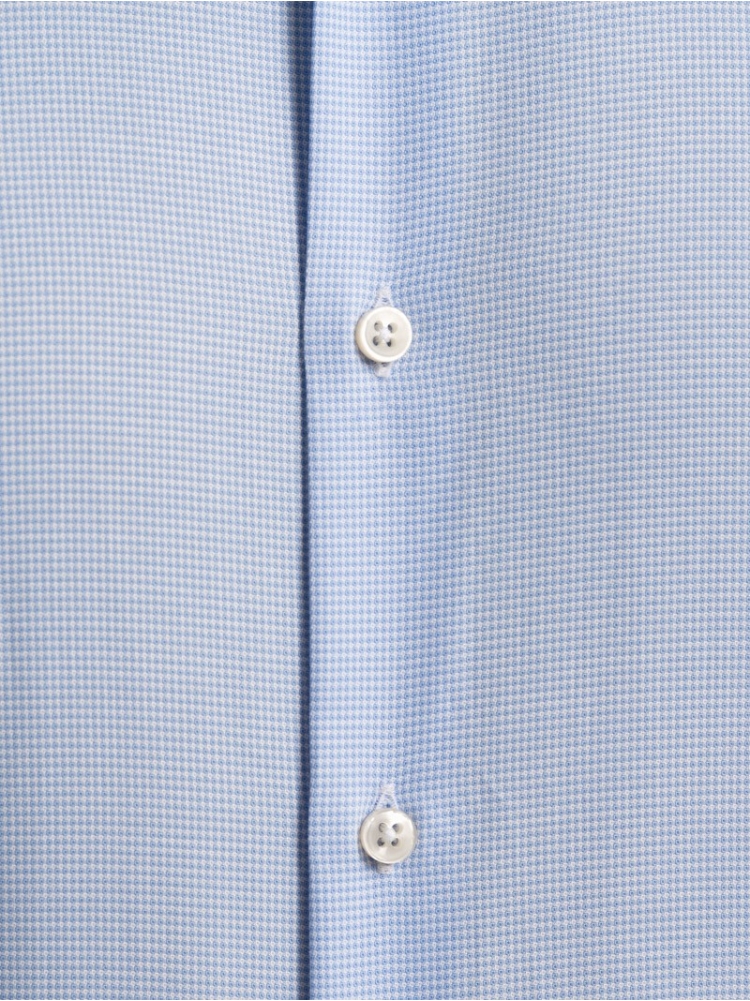 Camisa de caballero de microtejido con diseño bicolor
