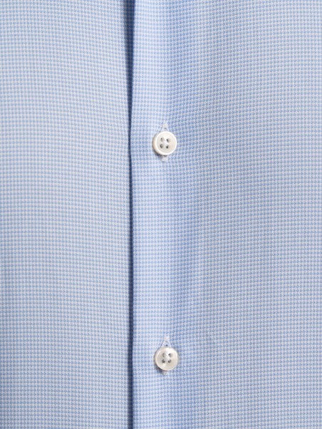 Camisa de caballero de microtejido con diseño bicolor