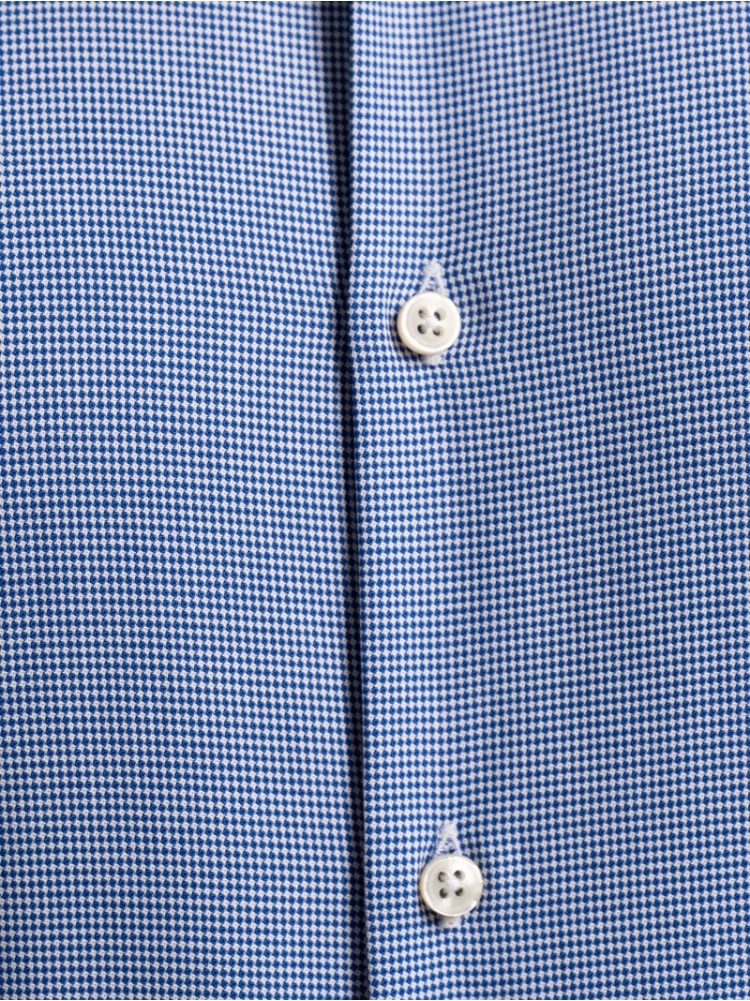 Camisa de caballero de microtejido con diseño bicolor