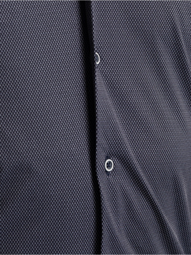 Camisa masculina micropatín en tejido TECNO cuello semifrancés