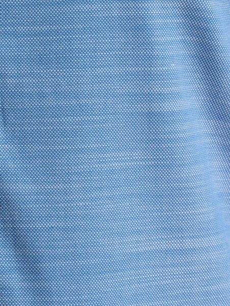 Camicia uomo tinta unita azzurra collo semi francese