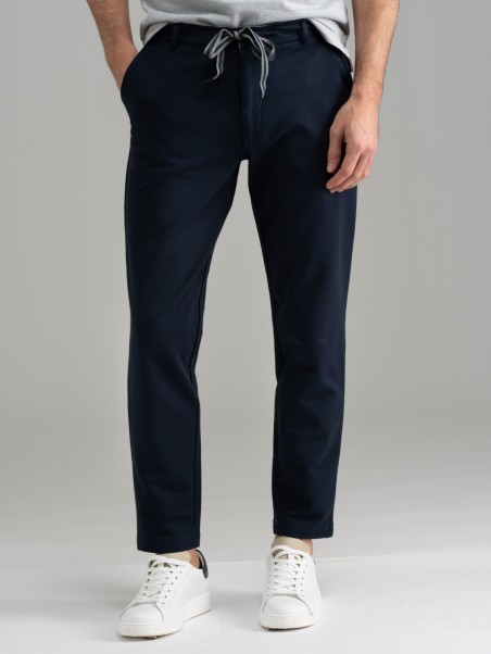 Pantalone uomo joggers in tessuto Jersey