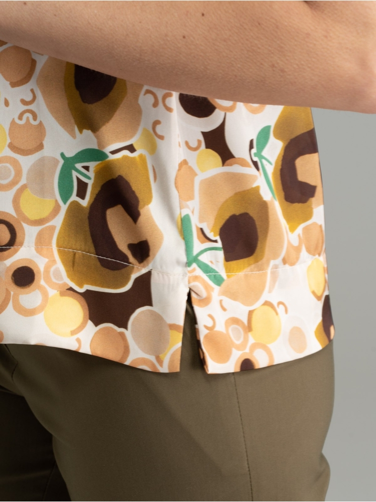Camisa estampada sin mangas para mujer