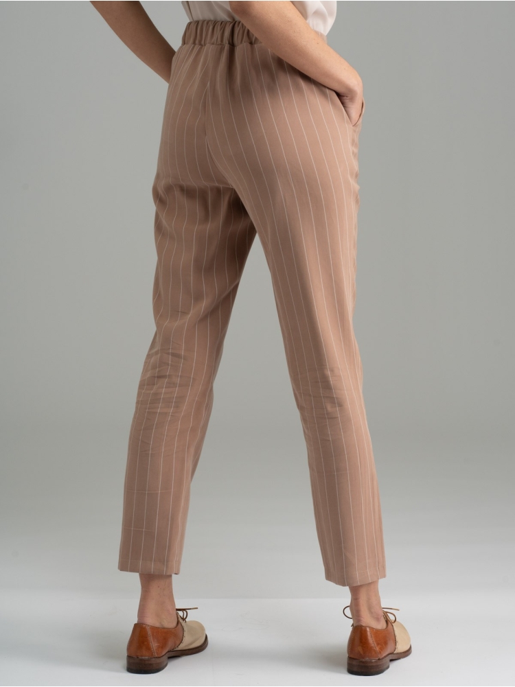 Pantalones de raya diplomática para mujer