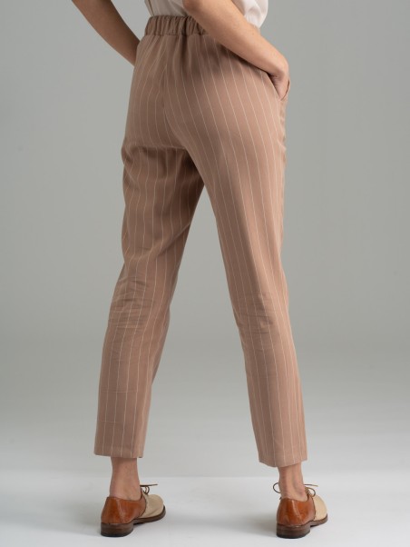 Pantalone donna gessato