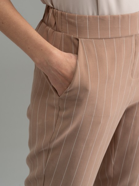 Pantalones de raya diplomática para mujer
