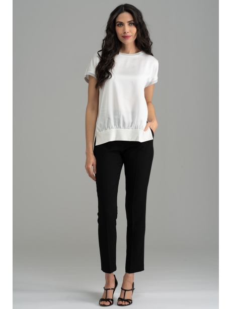 Camisa de mujer de manga baja con doble tejido 2