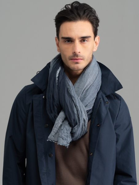 Bufanda arrugada de 4 capas para hombre