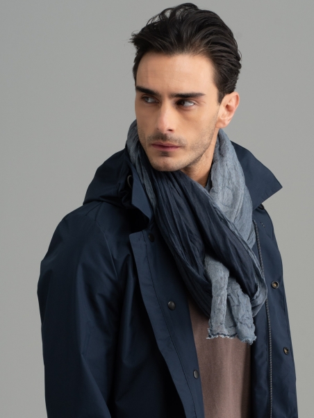 Bufanda arrugada de 4 capas para hombre