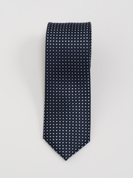 Corbata de hombre a cuadros azules