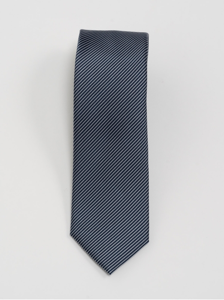 Cravatta uomo micro riga blu 2
