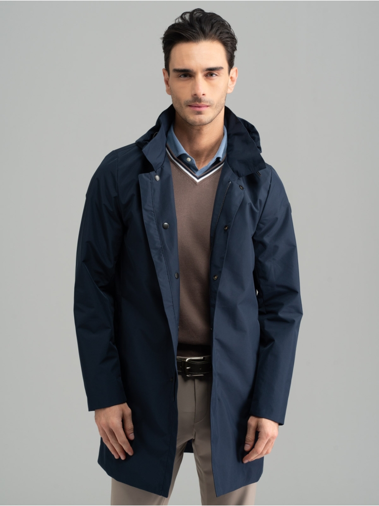 Plumífero con capucha para hombre