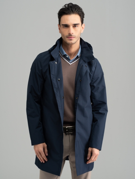 Plumífero con capucha para hombre