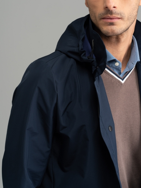 Plumífero con capucha para hombre