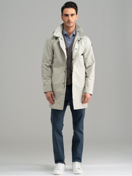 Plumífero con capucha para hombre
