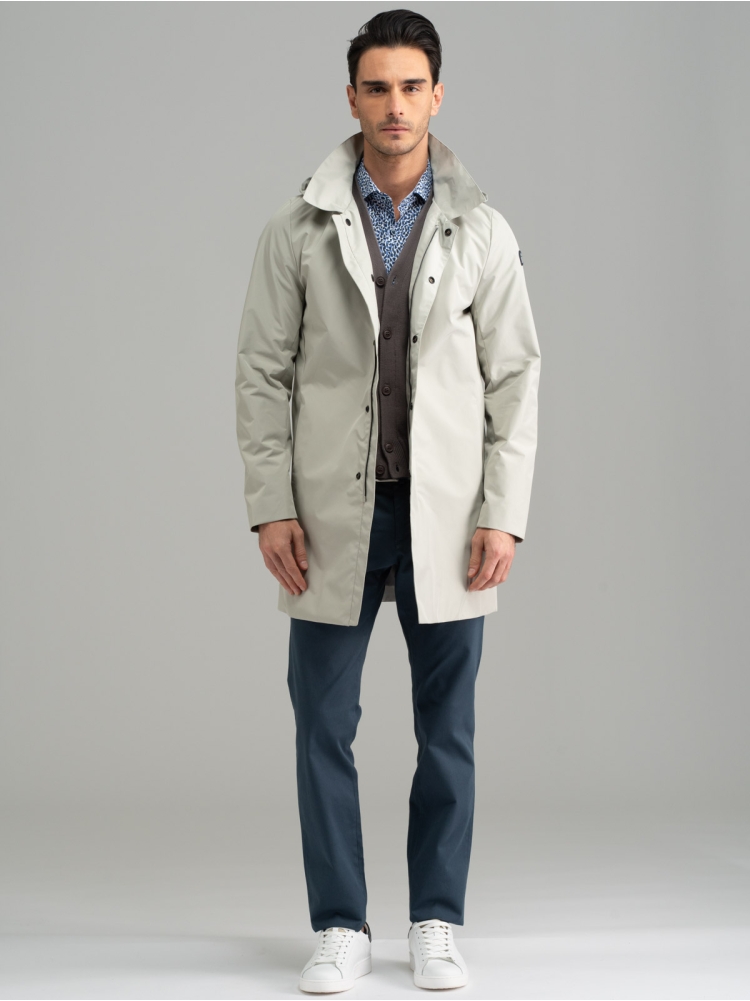 Plumífero con capucha para hombre