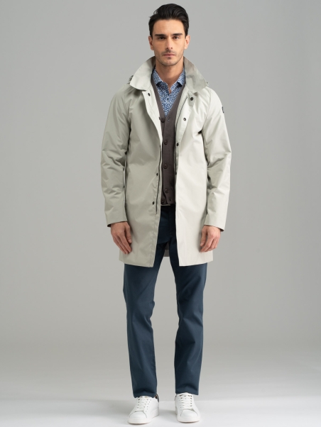 Plumífero con capucha para hombre