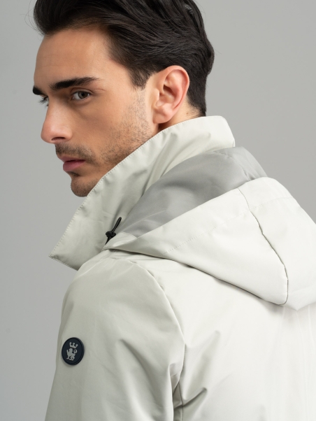 Plumífero con capucha para hombre