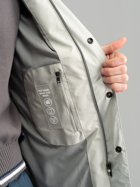 Plumífero con capucha para hombre