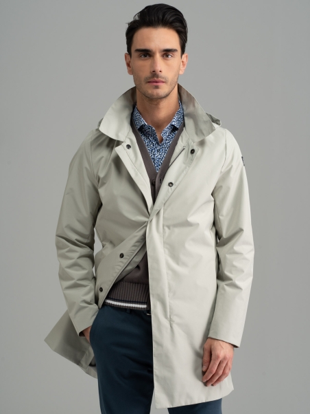 Plumífero con capucha para hombre