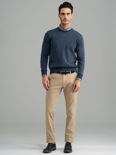 Jersey de cuello redondo para hombre Old