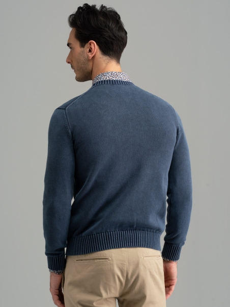 Jersey de cuello redondo para hombre Old