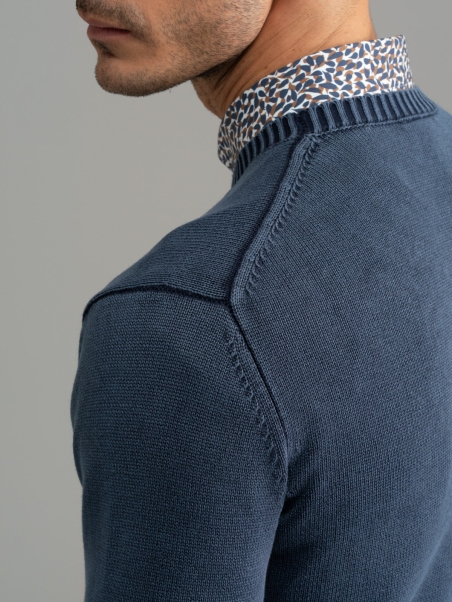 Jersey de cuello redondo para hombre Old