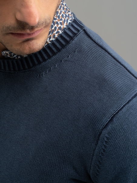 Jersey de cuello redondo para hombre Old