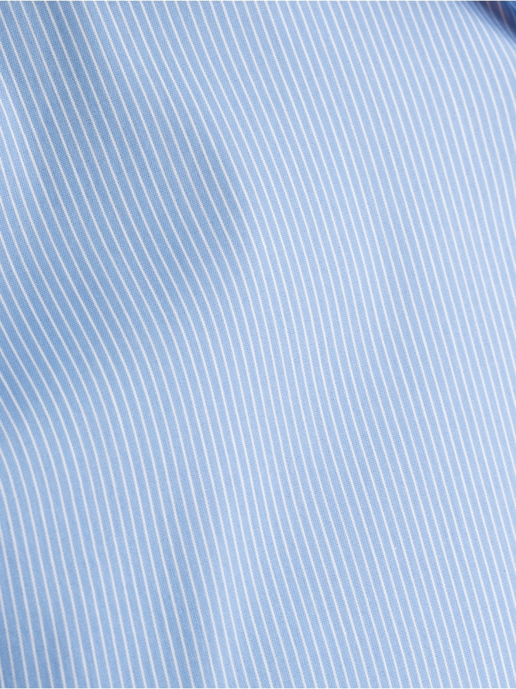 Camisa de oficina para hombre cuello semifrancés micro rayas