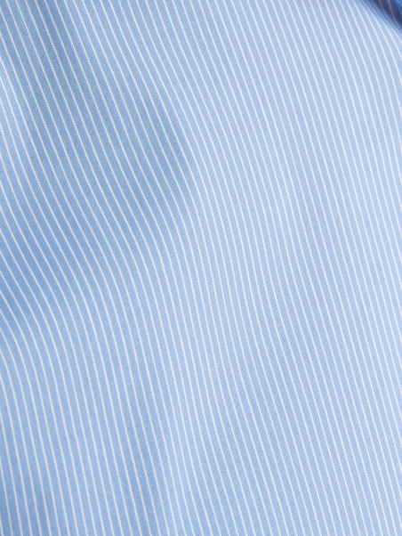 Camisa de oficina para hombre cuello semifrancés micro rayas
