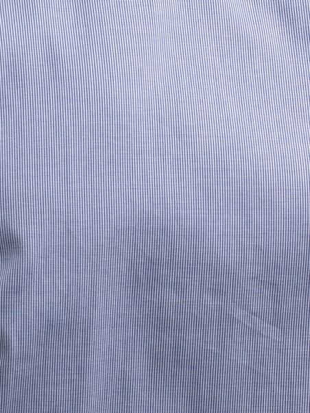 Camisa hombre azul media manga cuello abotonado
