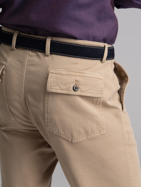 Pantalone uomo fatigue in Broken Twill