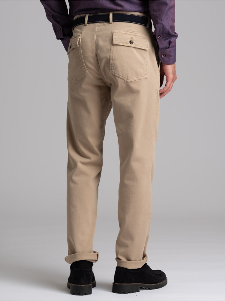 Pantalone uomo fatigue in Broken Twill