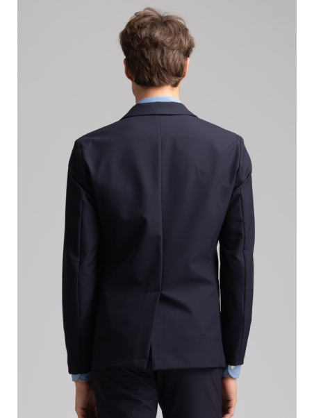 Chaqueta sin forro para hombre en tejido TECNO azul