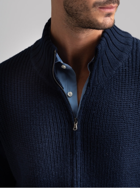 Jersey de cuello alto con mezcla de cachemira para hombre 2