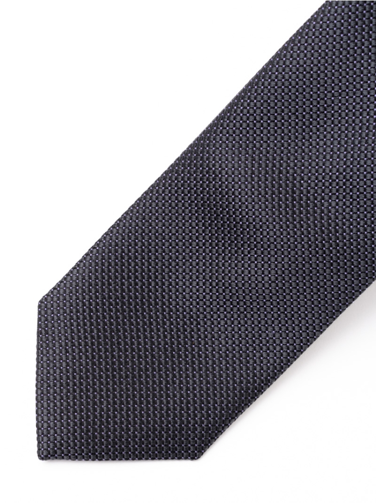 Corbata de caballero de seda con textura bicolor