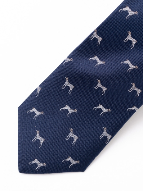 Corbata de caballero de seda con estampado de perritos 2