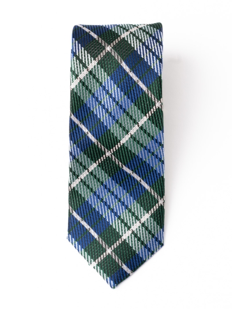 Corbata de seda para hombre con estampado tartán