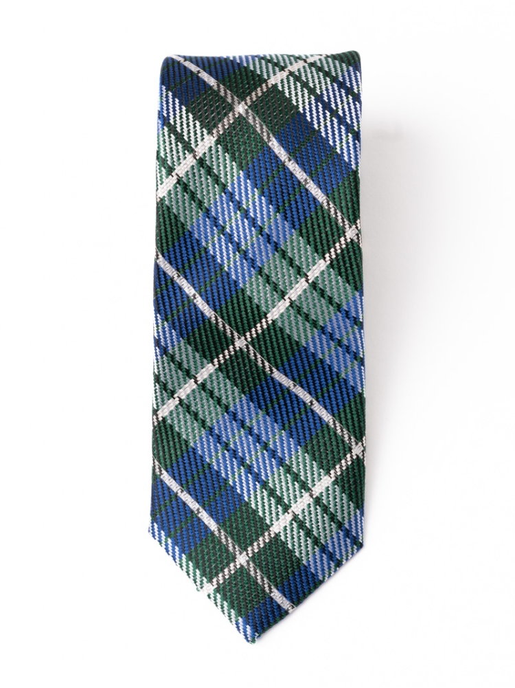 Corbata de seda para hombre con estampado tartán