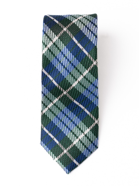 Corbata de seda para hombre con estampado tartán
