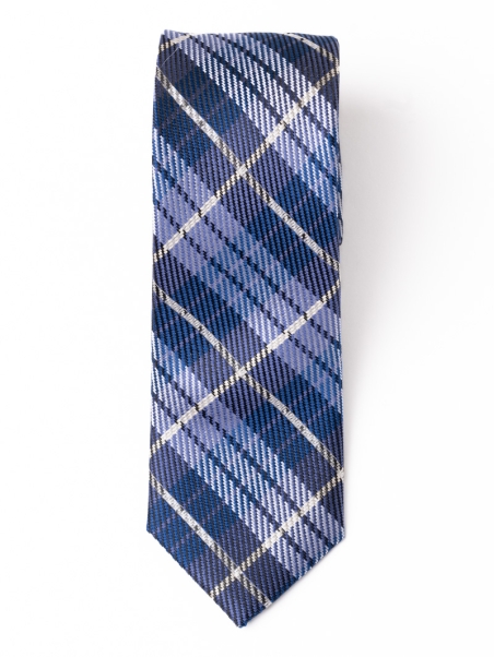Corbata de seda para hombre con estampado tartán