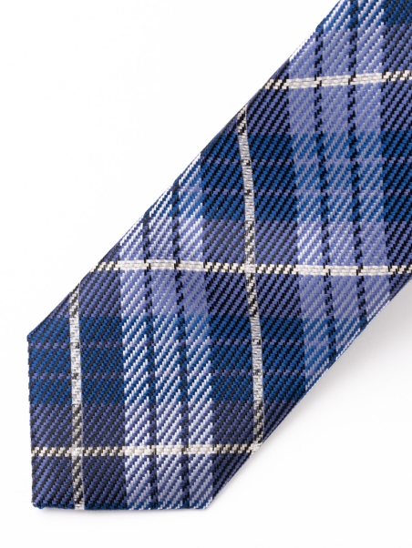 Corbata de seda para hombre con estampado tartán