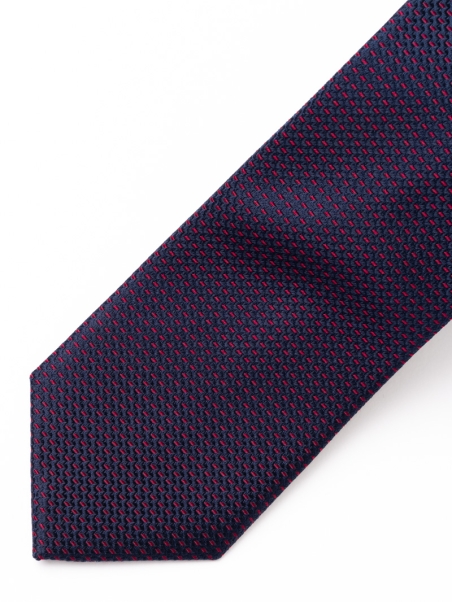 Corbata de caballero de seda con estampado bicolor