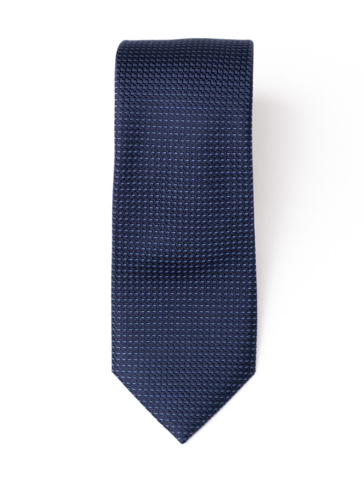 Corbata de caballero de seda con estampado bicolor