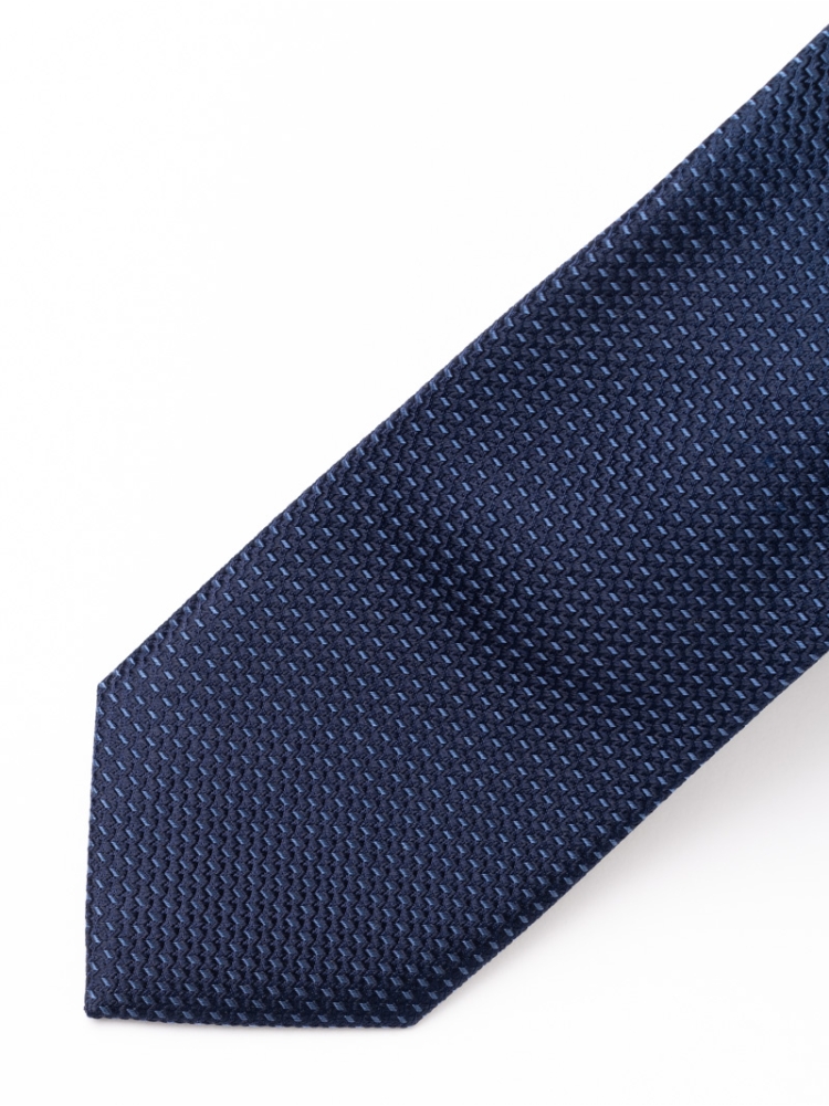 Corbata de caballero de seda con estampado bicolor