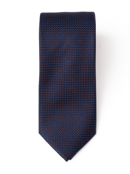 Corbata de caballero de seda con estampado bicolor