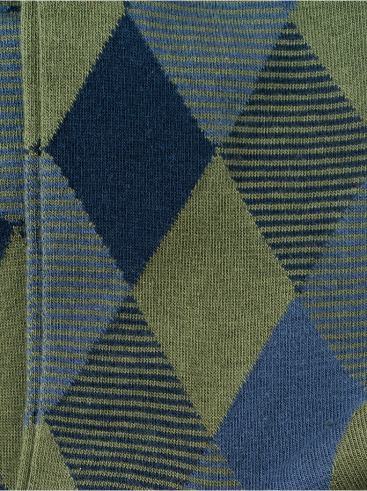 Calcetines de hombre con estampado geométrico de rombos
