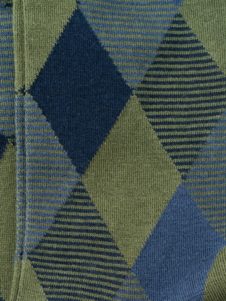 Calcetines de hombre con estampado geométrico de rombos